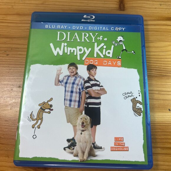Diary of a Wimpy Kid: Dog Days (Blu-ray/DVD, 2012, 2-Disc Set) No Digital Used G - Picture 1 of 3